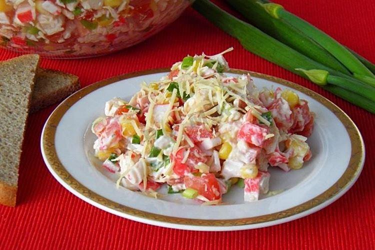 Crab Stick, Corn, and Chicken Salad - Recipes