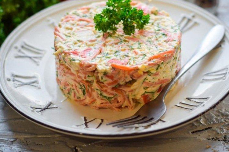 Crab Stick and Carrot Salad - Recipes
