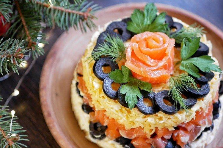 Red Fish and Hard Cheese Salad - Recipes