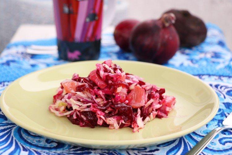 Red Fish, Cabbage, and Beetroot Salad - Recipes