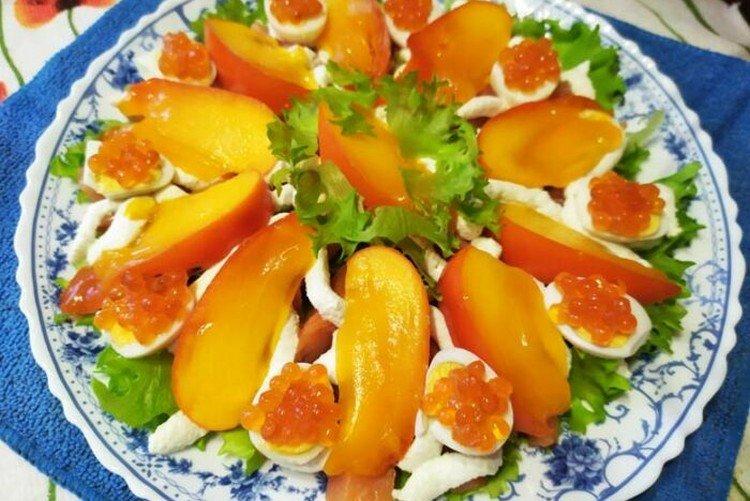 Red Fish, Persimmon, and Cottage Cheese Salad - Recipes