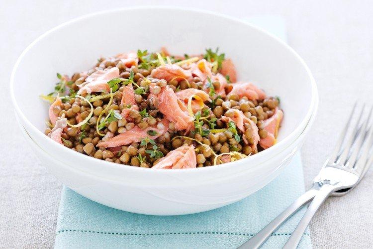 Red Fish and Lentil Salad - Recipes