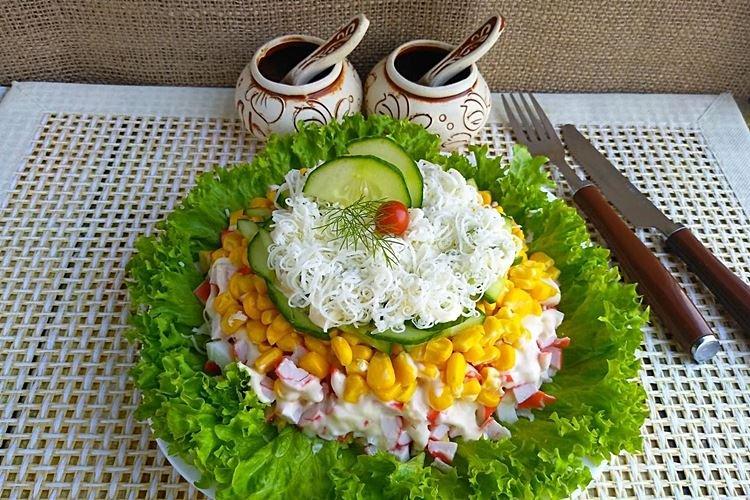 Corn and Crab Stick Salad - Recipes