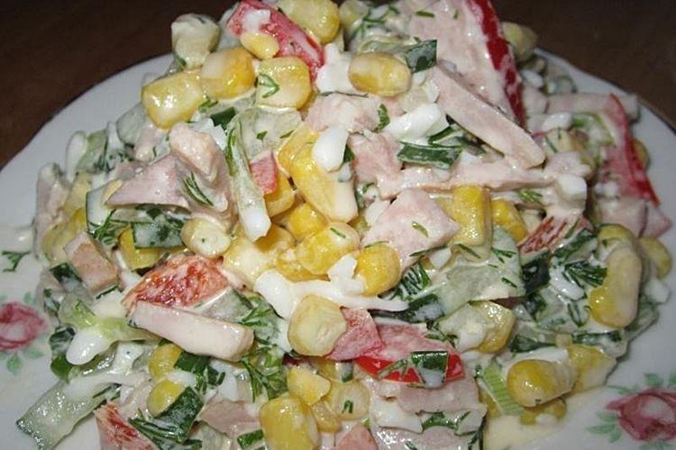 Corn and Ham Salad - Recipes