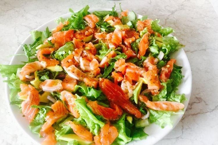 Corn and Salmon Salad - Recipes