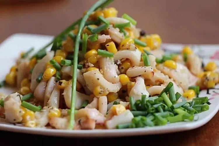 Corn and Calamari Salad - Recipes