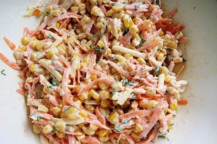 Corn, Carrot, and Cheese Salad - Recipes
