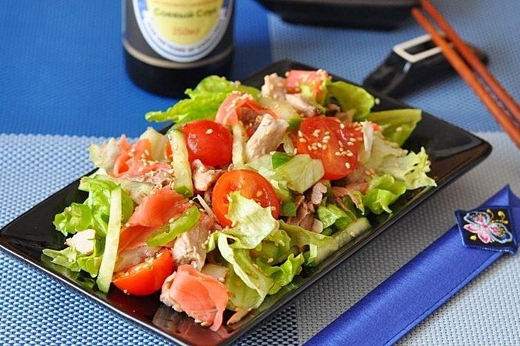 Salat mit Hähnchen und Ingwer - Rezepte