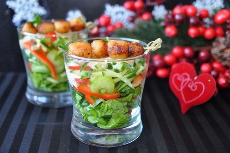 Ensalada de mariscos con mayonesa de wasabi - Recetas de ensaladas con mayonesa
