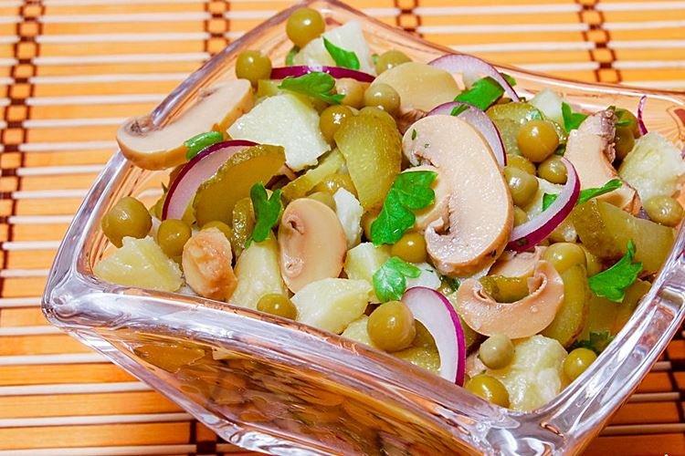 Mushroom and Pea Salad - Recipes
