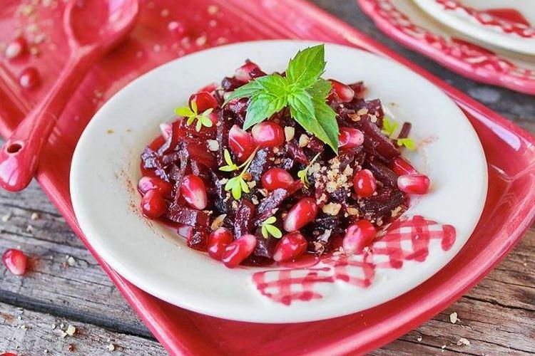 Ensalada de remolacha y granada - recetas