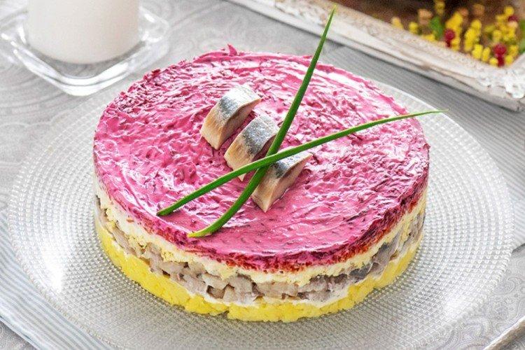 Herring Under a Fur Coat with Homemade Mayonnaise - Classic Recipe
