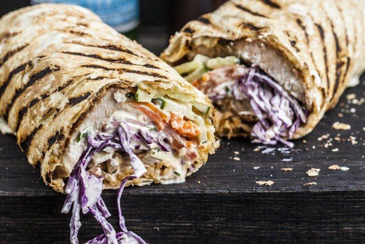 Chicken Shawarma with Red Cabbage at Home - Recipes