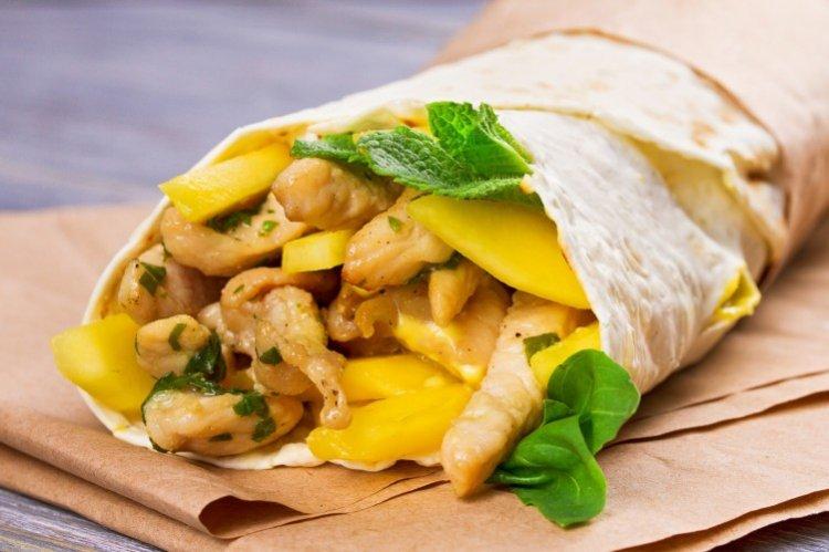 Chicken Shawarma with Mango at Home - Recipes