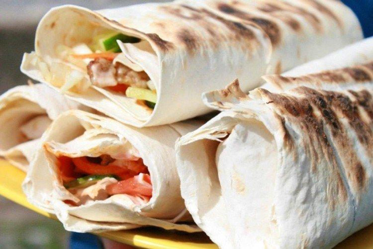 Shawarma de setas ostra y frijoles casero - recetas