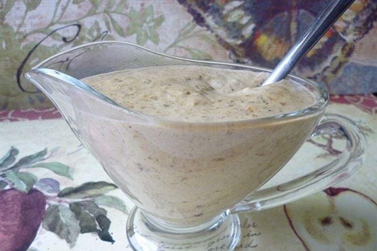 Salsa agria con champiñones - recetas