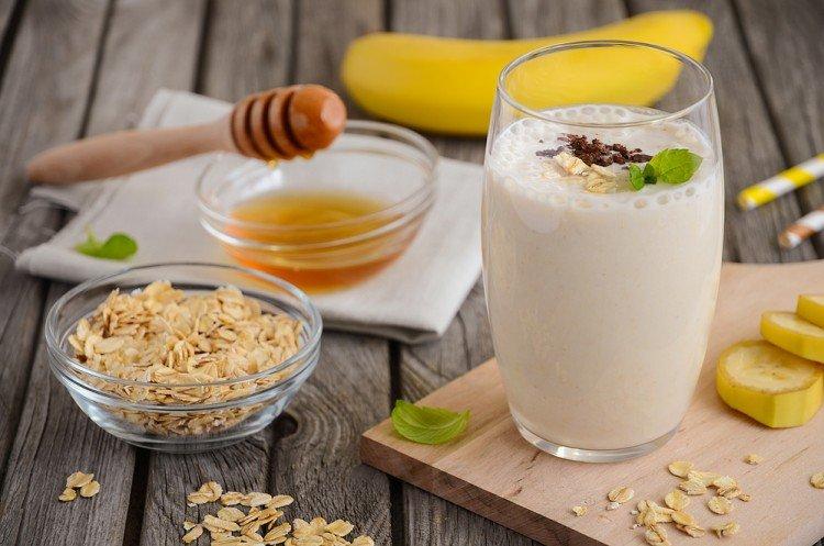 Oatmeal and Banana Smoothie for Weight Loss and Body Cleansing - Recipes