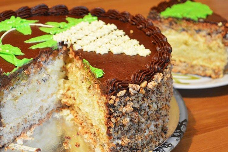 Pastel «Kievsky» - receta según el GOST soviético