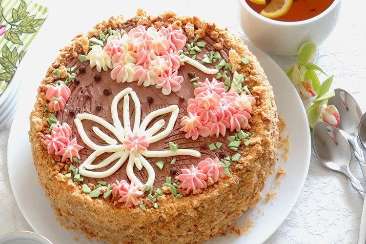 Pastel «Yablonka» - receta según el GOST soviético