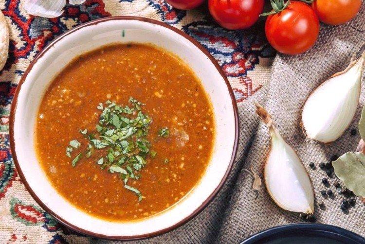 Sopa Kharcho «Pez de oro» - recetas caseras