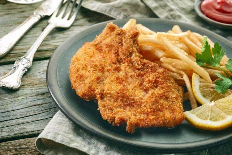 Pork in Cheese Breading in a Skillet - Recipes