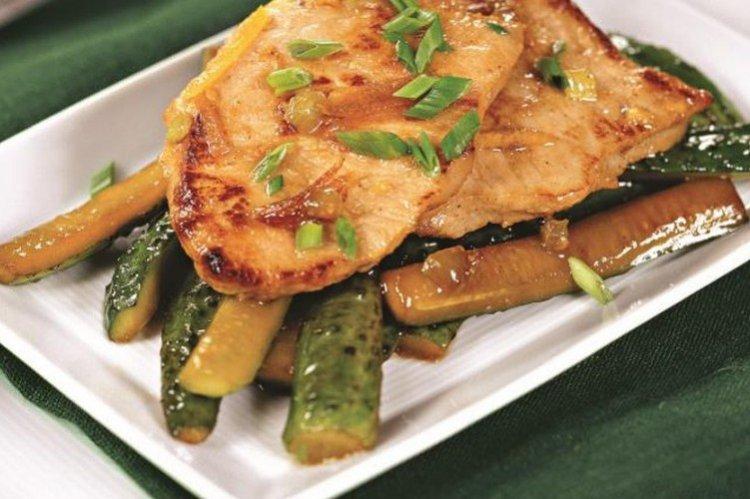 Pork in Honey Sauce in a Skillet - Recipes