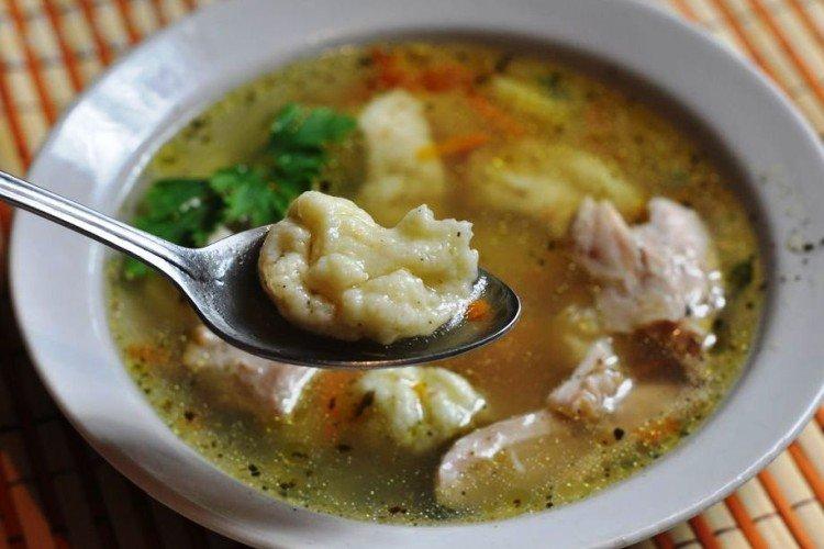 Soup with Cheese and Dumplings - Processed Cheese Soup Recipe
