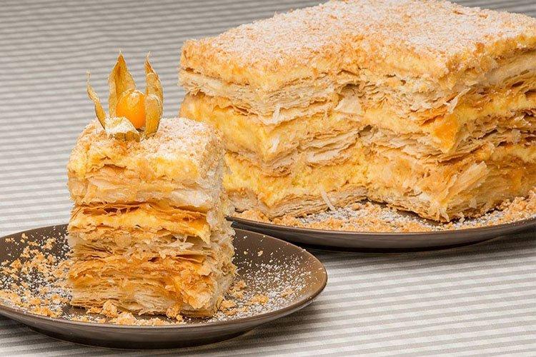 Pastel Napoleón sin horno - recetas