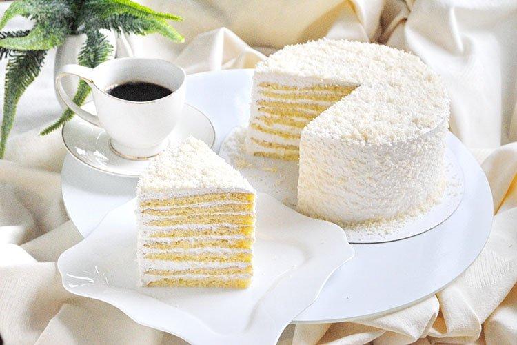 Pastel Raffaello sin horno - recetas