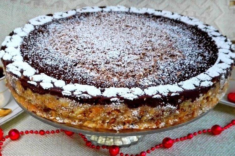 No-Bake Chocolate-Nut Cookie Cake - Recipes