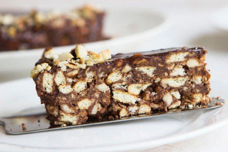 No-Bake Nutella Cookie Cake - Recipes