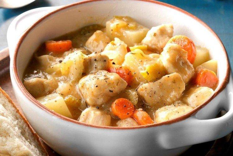 Braised Potatoes with Chicken - Step-by-Step Recipes