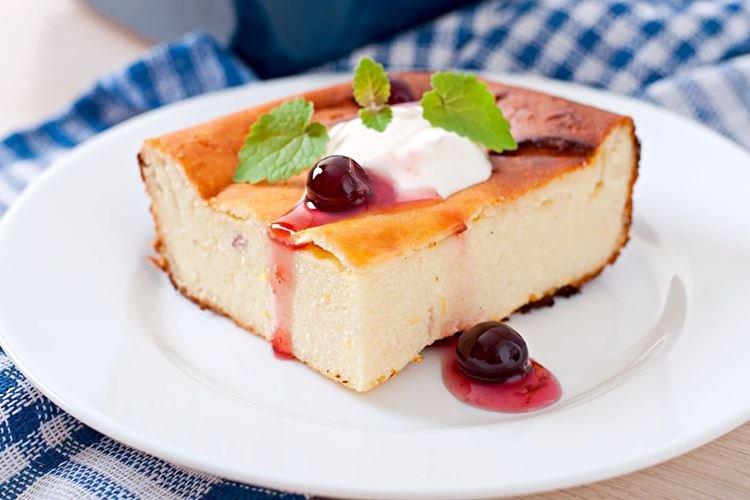 Cottage Cheese Casserole with Milk in the Oven - Recipes