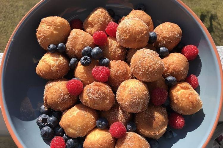 Buñuelos de requesón con calabaza - recetas