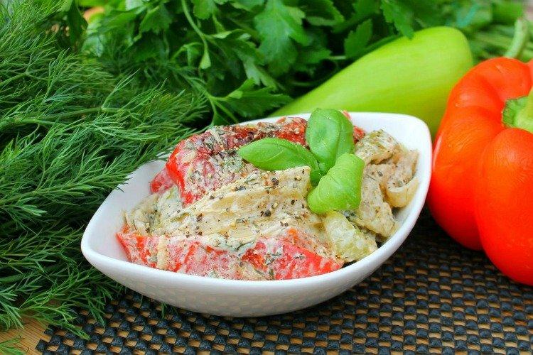 Calabacines estofados con pimiento - Recetas para cenar en 15 minutos