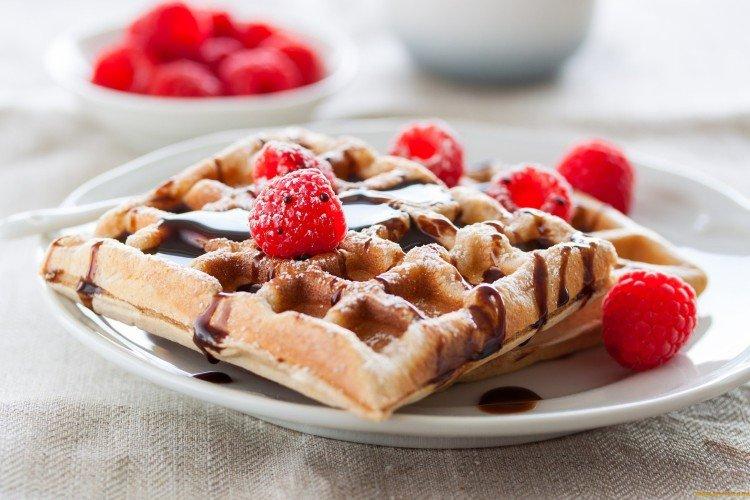 Viennese Waffles with Kissel in an Electric Waffle Maker - Recipes