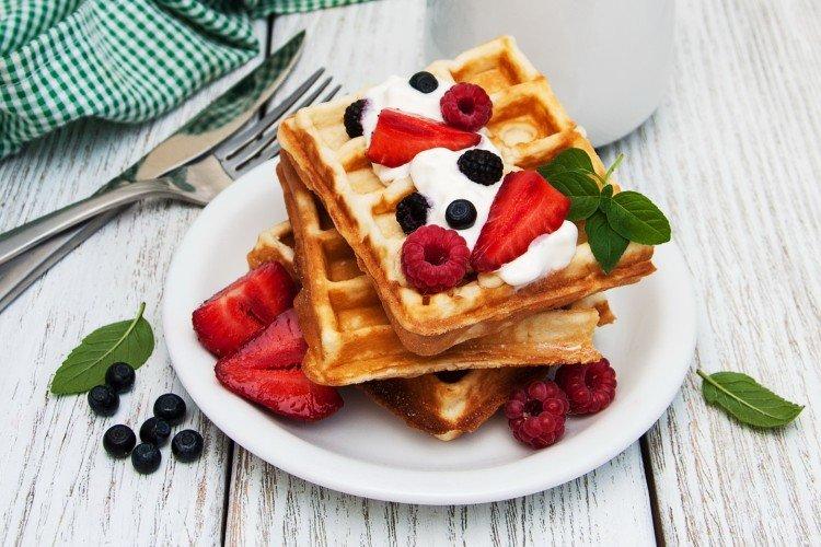 Viennese Waffles without Butter in an Electric Waffle Maker - Recipes