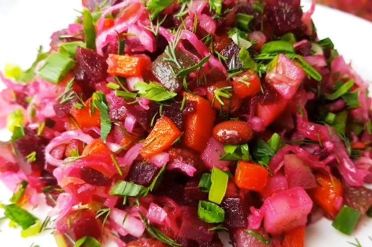 Vinaigrette with Beans and Herbs - Classic Recipe Step-by-Step with Photos