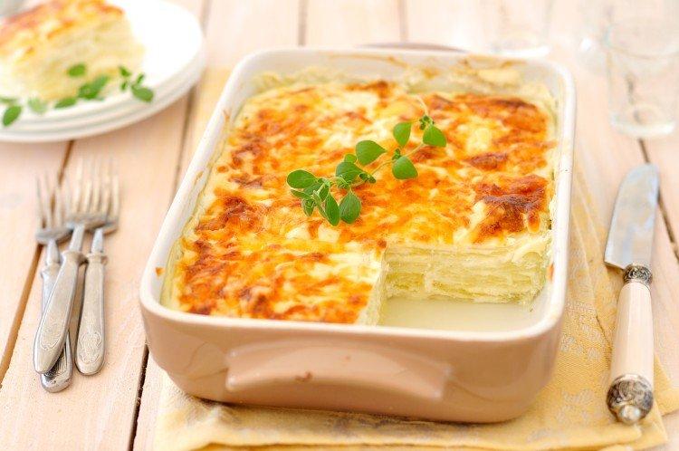 Gratinado de calabacín con queso fundido - Recetas de platos deliciosos y económicos