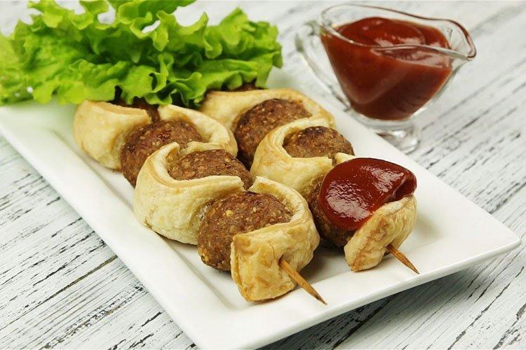 Aperitivo Brocheta - Recetas de repostería con hojaldre