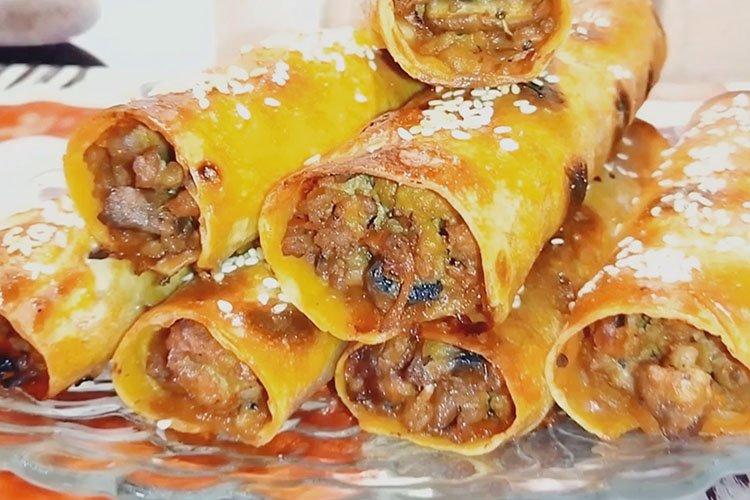 Hot Lavash Appetizer with Chicken Hearts - Recipes