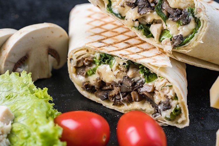 Lavash Appetizer with Fried Mushrooms - Recipes