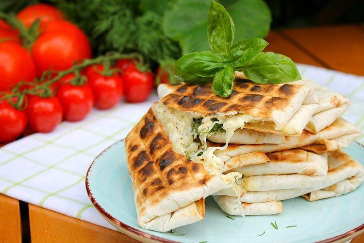 Hot Lavash Appetizer with Cilantro - Recipes