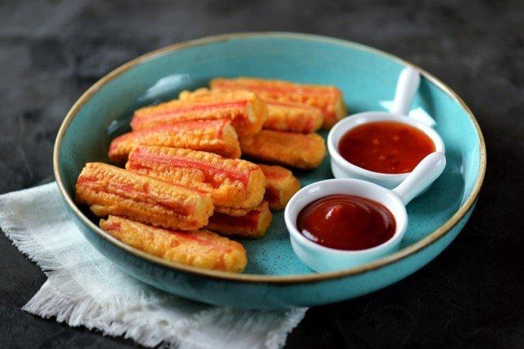 Crab Sticks in Batter - Homemade Beer Snacks