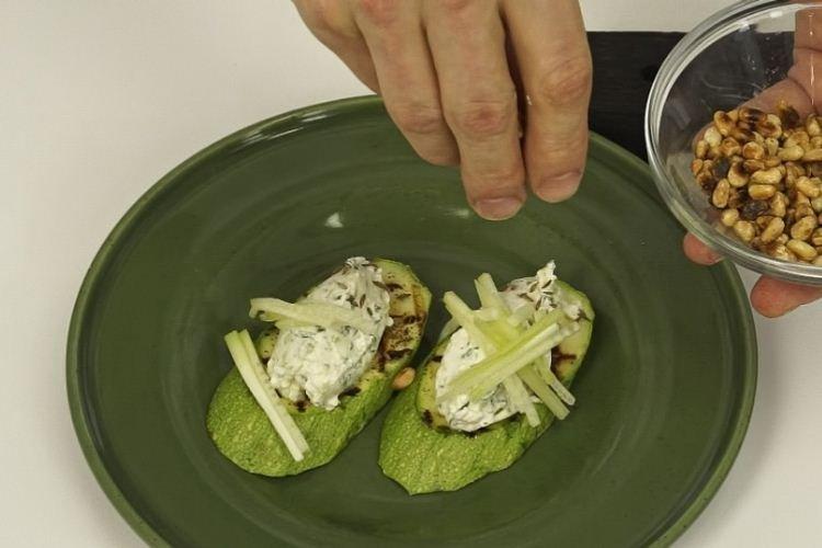 Aperitivo de calabacín con queso crema para el cumpleaños de los niños - recetas