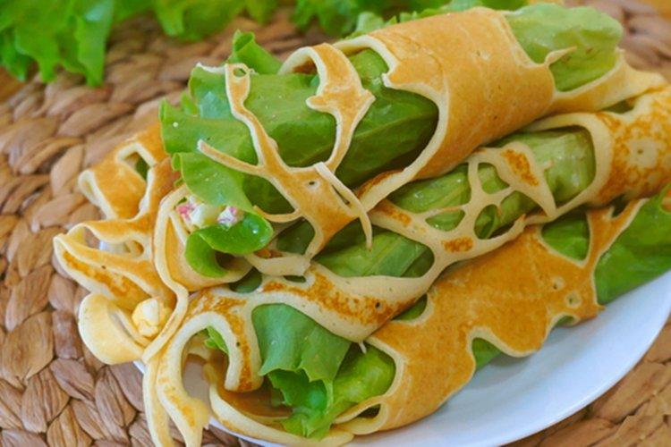Crepes de encaje - Recetas de aperitivos para el cumpleaños de los niños