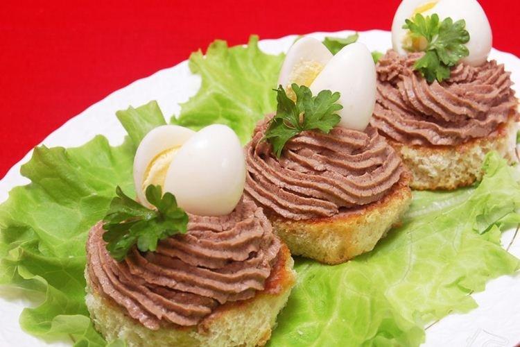 Pasteles de paté de hígado - Recetas de aperitivos para el cumpleaños de los niños