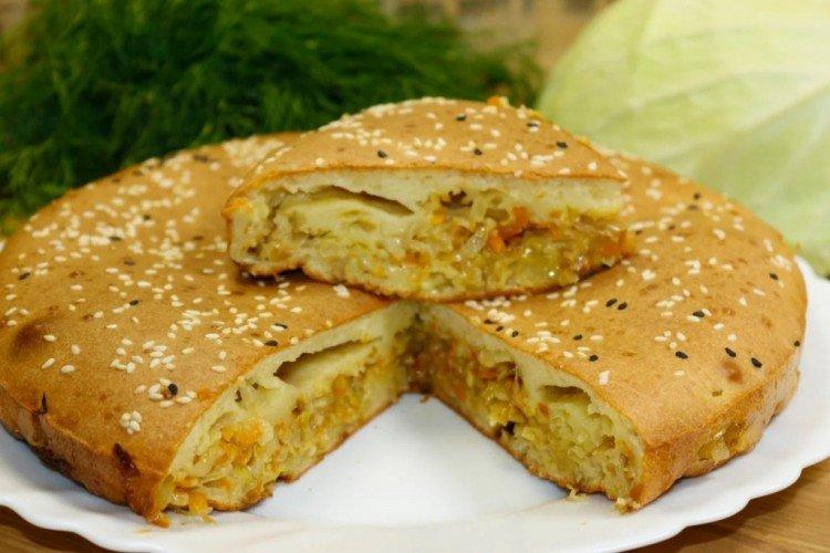 Pour-over Cabbage Pie with Kefir - Recipes