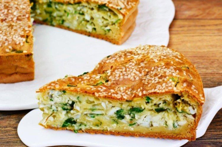 Cabbage and Cottage Cheese Pour-over Pie - Recipes