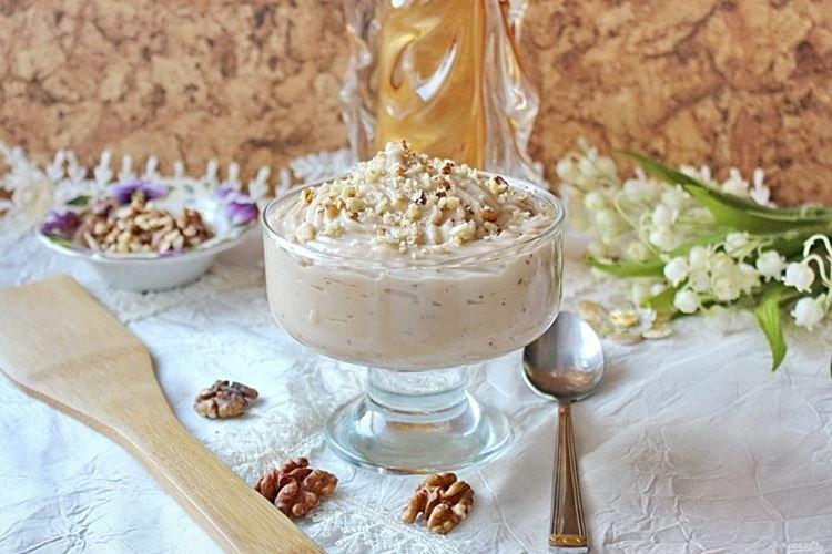Custard Cream with Nuts for Cake - Recipes